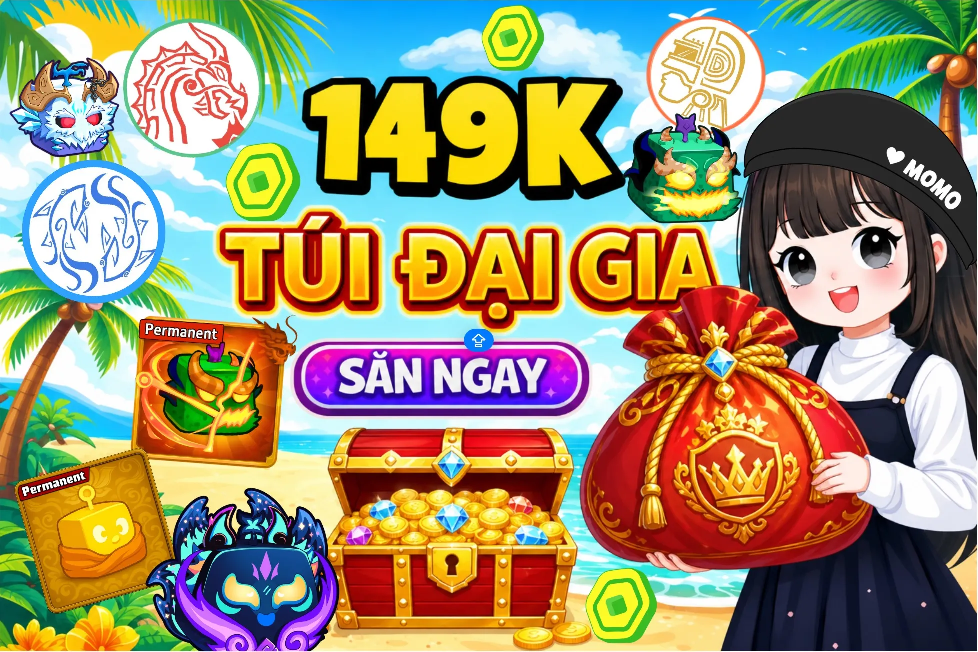 Túi Mù ĐẠI GIA 149K Blox Fruit