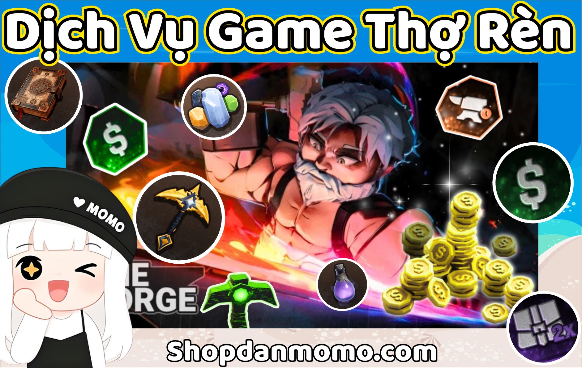 Vật Phẩm Gamepass The Forge Thợ Rèn