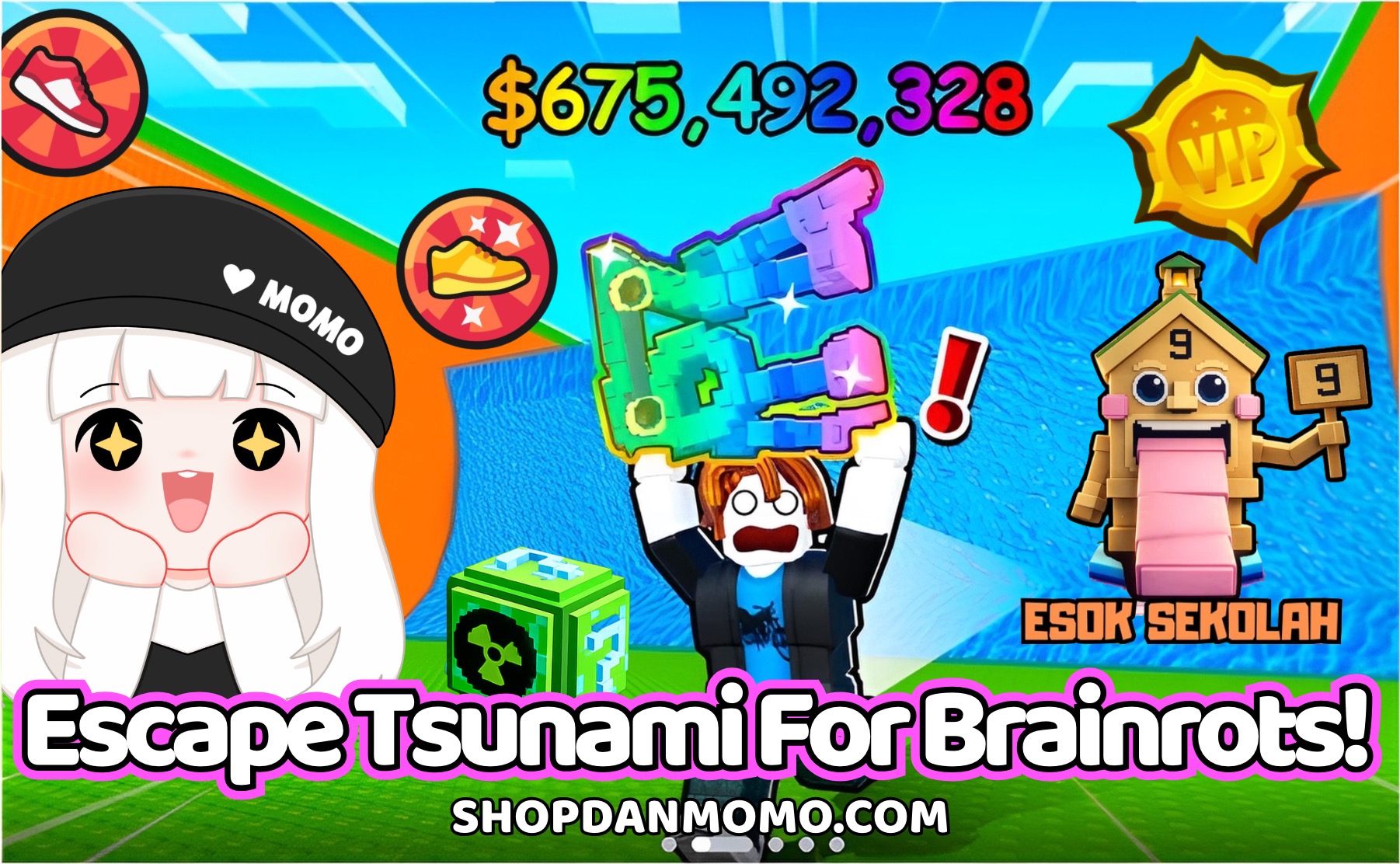 Escape Tsunami For Brainrots! 🌊