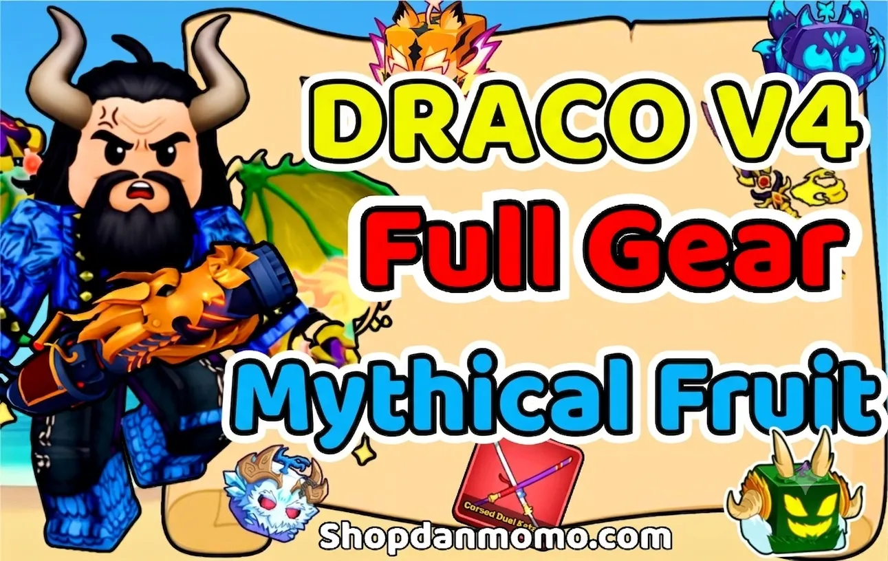 100% DRACO V4 FULL GEAR - MYTHICAL FRUIT - CDK-SGT